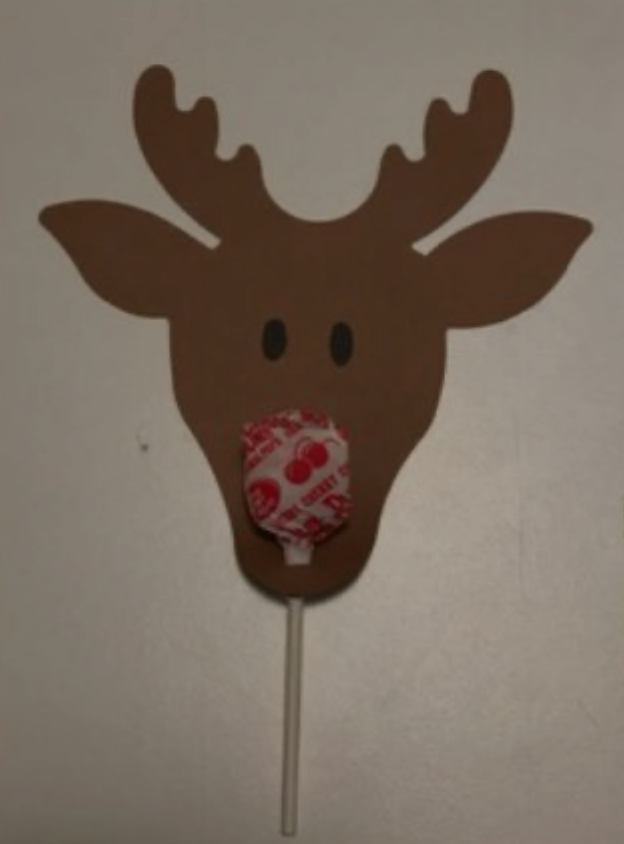 SHAPES ETC. Large Single Color Creative Foam Cut-Outs - Reindeer