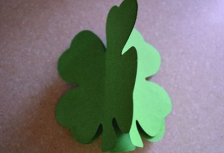SHAPES ETC. Large Single Color Cut-Out - Four Leaf Clover