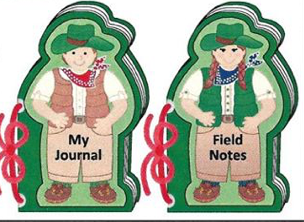 SHAPES ETC. Mini Notepad - Camper/Girl