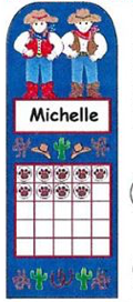 SHAPES ETC. Personal Incentive Chart - Western