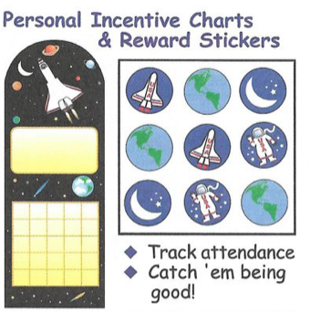 SHAPES ETC. Incentive Sticker Set - Space