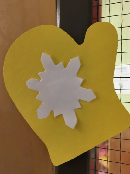 SHAPES ETC. Large Single Color Cut-Out - Mitten