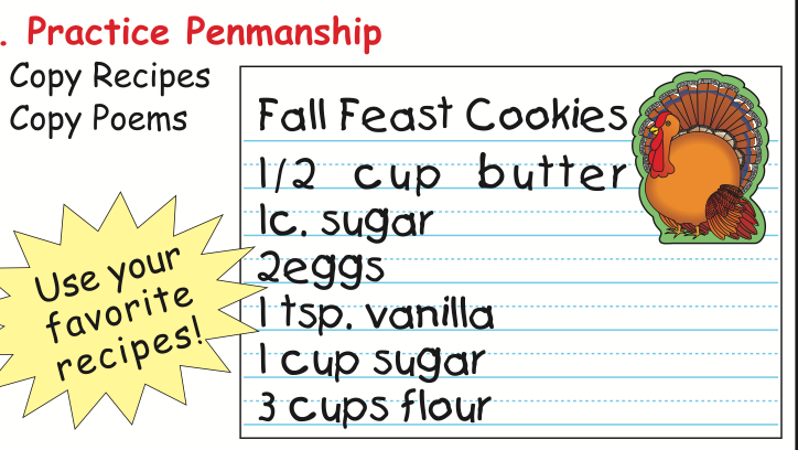 SHAPES ETC. Mini Notepad Set - Thanksgiving