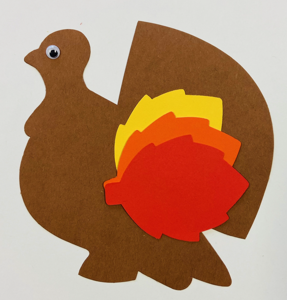 SHAPES ETC. Small Single Color Creative Foam Cut-Outs - Turkey