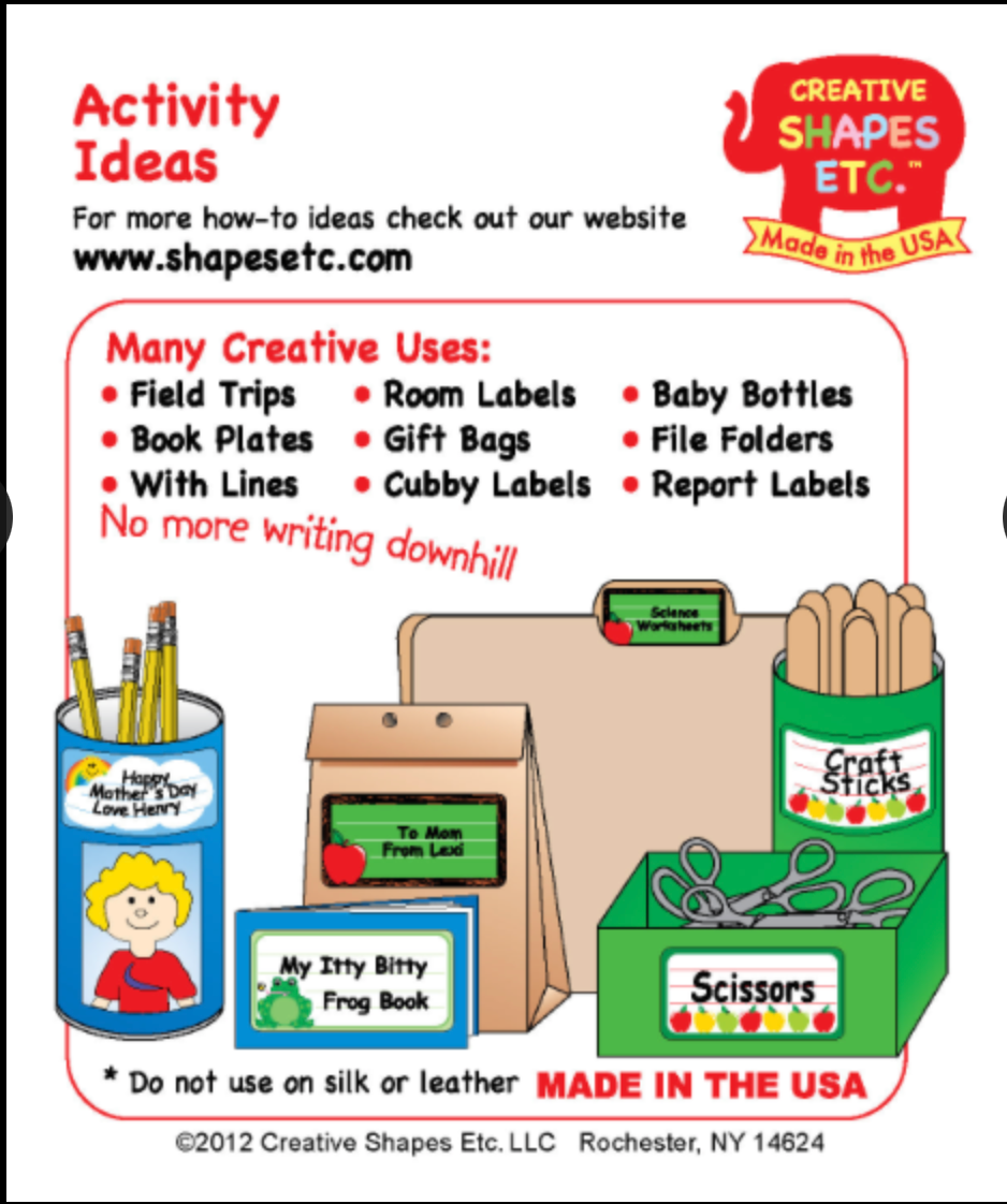 SHAPES ETC. Nametag - Sports