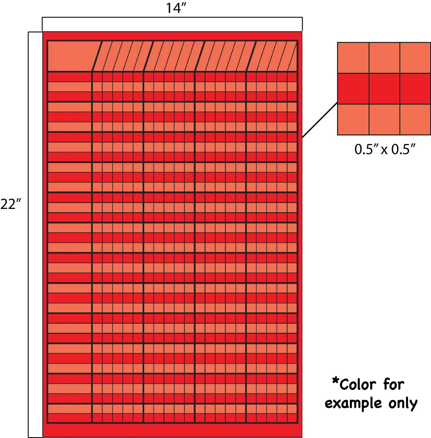 SHAPES ETC. Small Incentive Chart - Yellow