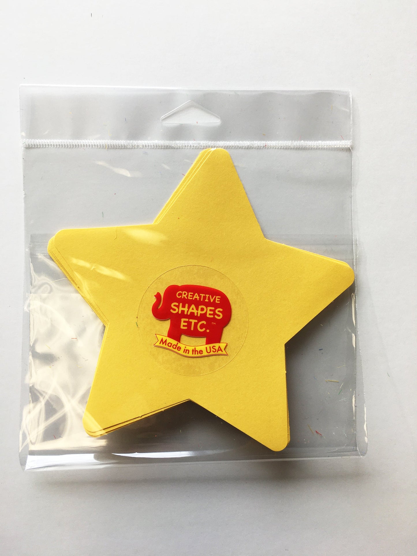 SHAPES ETC. Star Large Single-Color Creative Cut-Outs- 5.5"