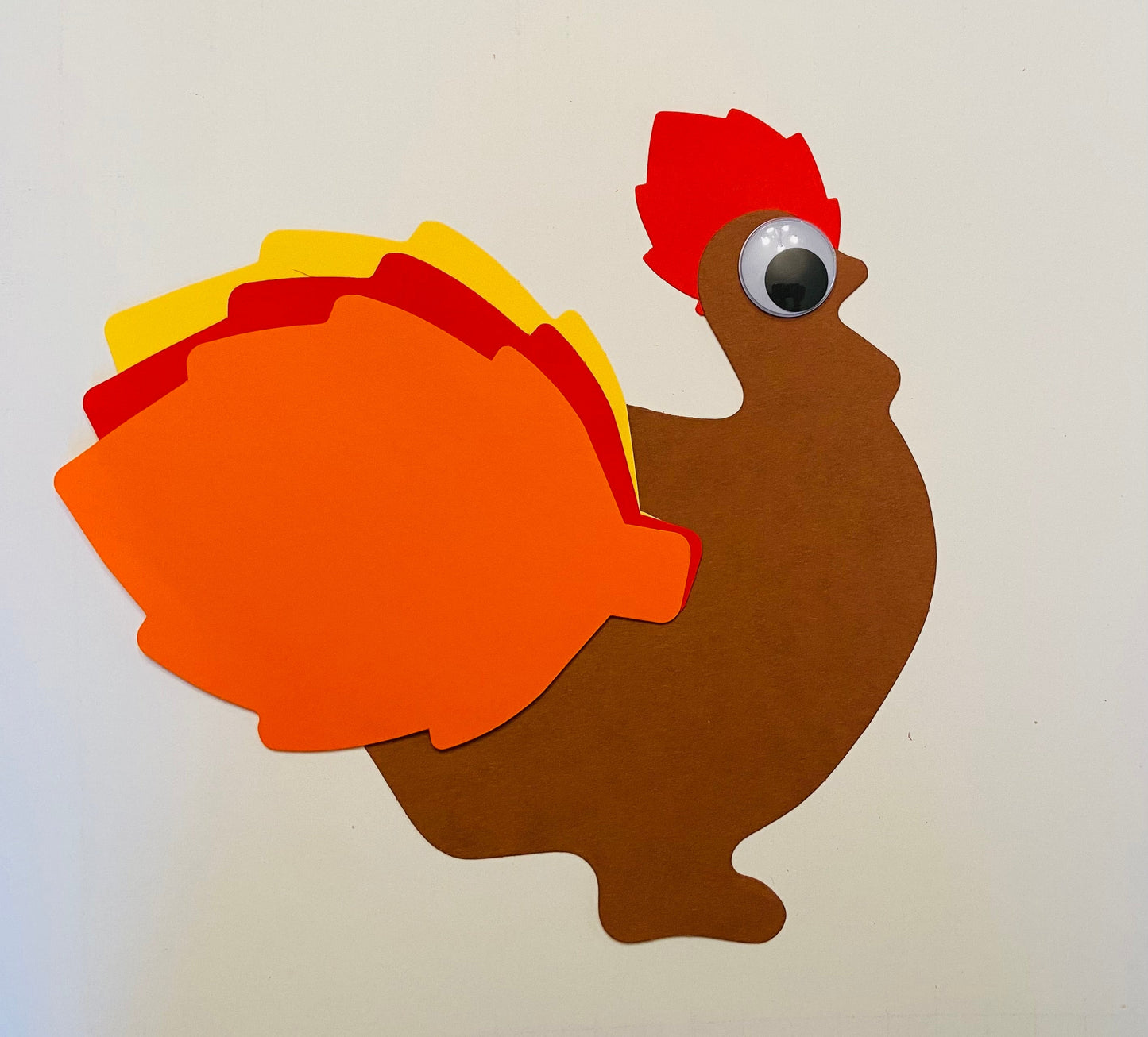 SHAPES ETC. Thanksgiving Turkey Assorted Color Super Cut-Outs - 8in x 10in