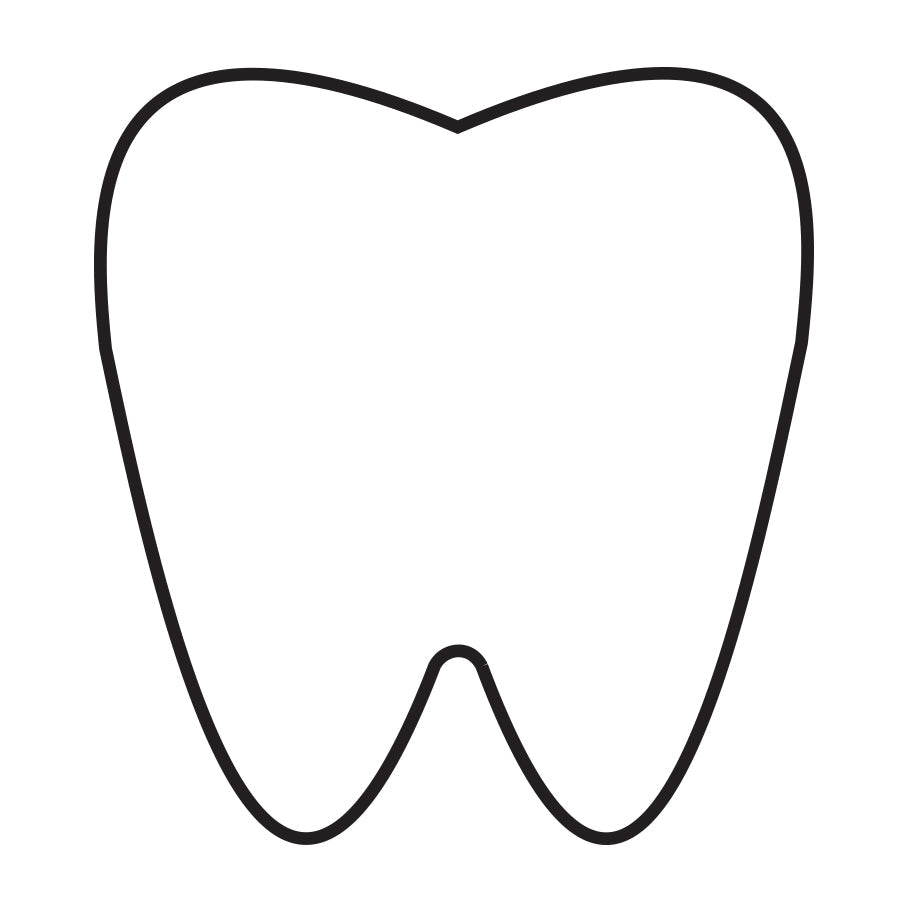 SHAPES ETC. Sticky Shape Notepad - Tooth