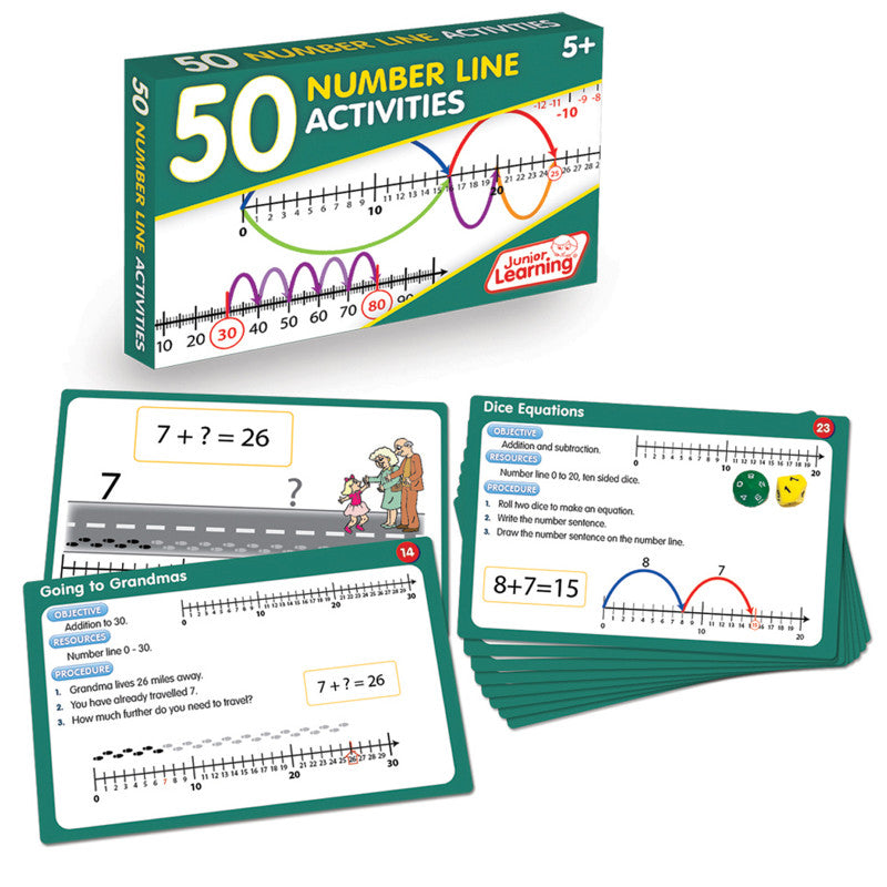 Junior Learning 50 Number Line Activities (JRL 325)