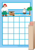 SHAPES ETC. Progress Pad/ Stamps Set - Pirate