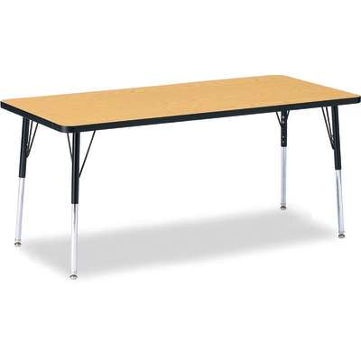 Jonti-Craft Berries Rectangle Adjustable Height Activity Table, 30" x 72", Color and Size Variants (6413JC)