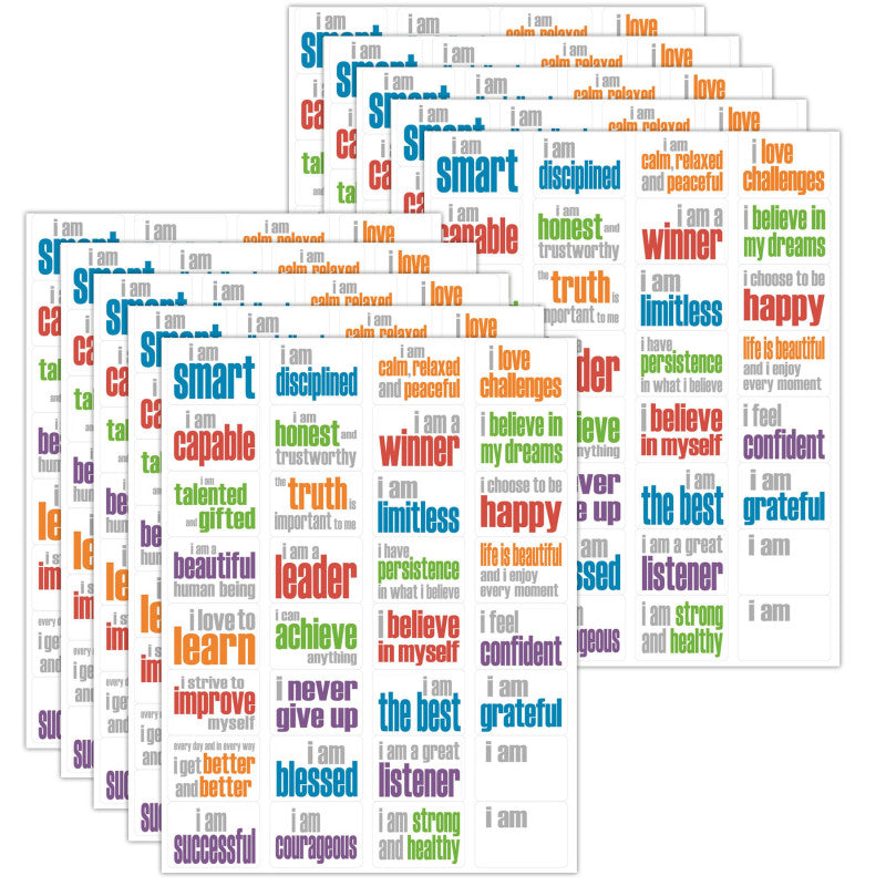 Inspired Minds Say It Think It Live It Stickers, 320 pack (ISM523-320S)
