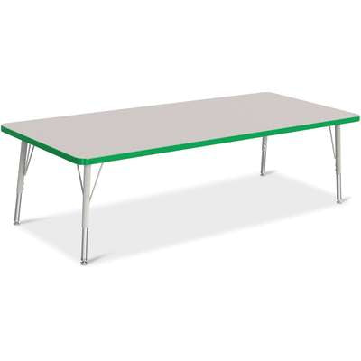 Jonti-Craft Berries Rectangle Adjustable Height Activity Table, 30" x 72", Color and Size Variants (6413JC)