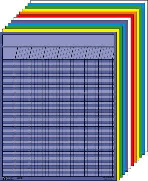 SHAPES ETC. Vertical Chart - Set of 12