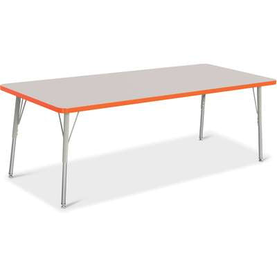 Jonti-Craft Berries Rectangle Adjustable Height Activity Table, 30" x 72", Color and Size Variants (6413JC)