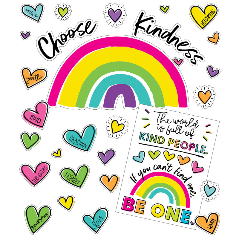Carson Dellosa Kind Vibes Choose Kindness Bulletin Board Set (CD 110524)