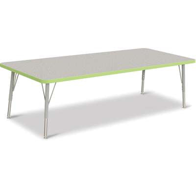 Jonti-Craft Berries Rectangle Adjustable Height Activity Table, 30" x 72", Color and Size Variants (6413JC)