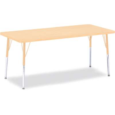 Jonti-Craft Berries Rectangle Adjustable Height Activity Table, 30" x 72", Color and Size Variants (6413JC)