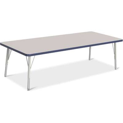 Jonti-Craft Berries Rectangle Adjustable Height Activity Table, 30" x 72", Color and Size Variants (6413JC)