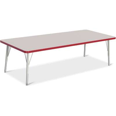 Jonti-Craft Berries Rectangle Adjustable Height Activity Table, 30" x 72", Color and Size Variants (6413JC)