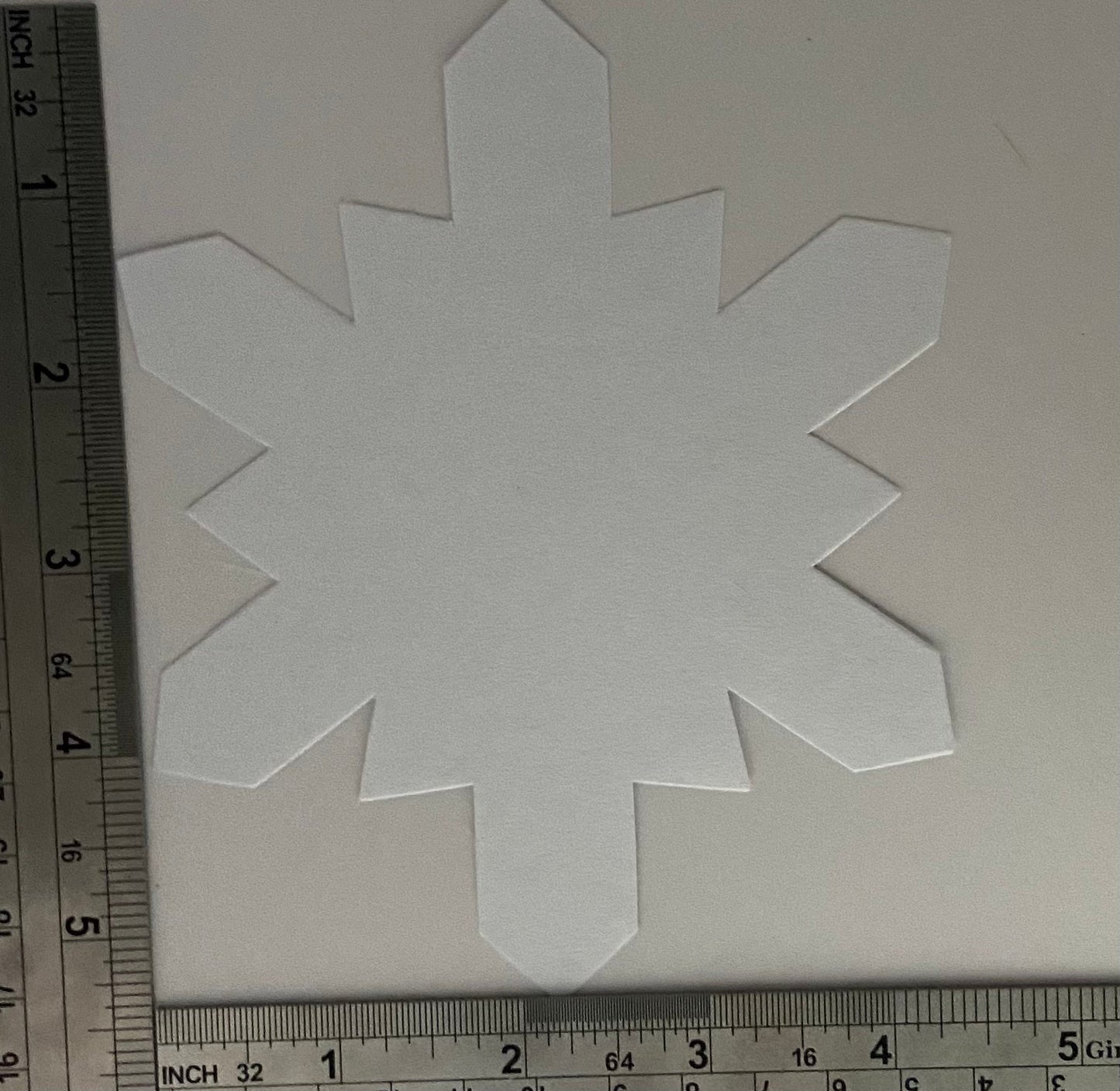 SHAPES ETC. Large Single Color Cut-Out - Snowflake