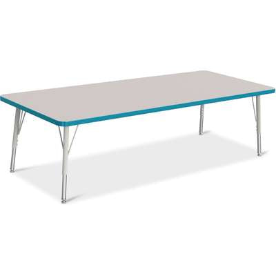Jonti-Craft Berries Rectangle Adjustable Height Activity Table, 30" x 72", Color and Size Variants (6413JC)