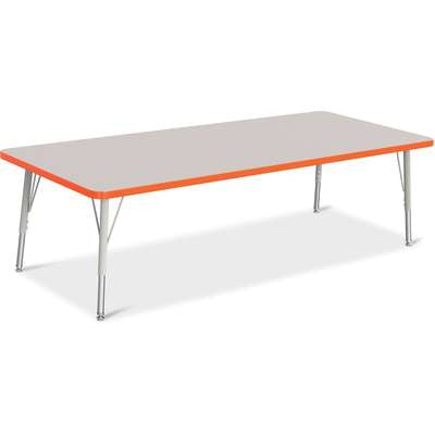 Jonti-Craft Berries Rectangle Adjustable Height Activity Table, 30" x 72", Color and Size Variants (6413JC)