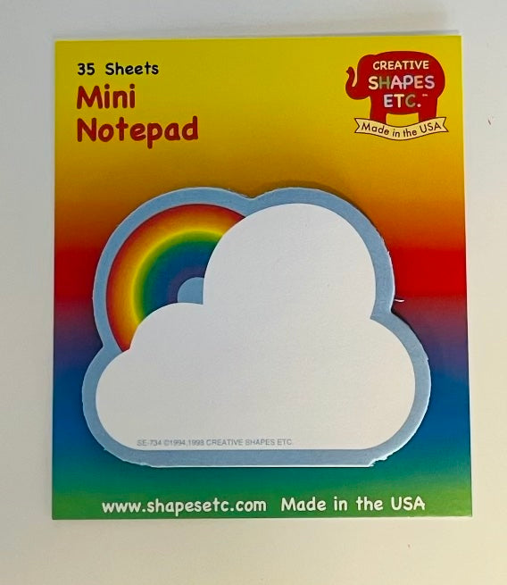 SHAPES ETC. Mini Notepad - Rainbow