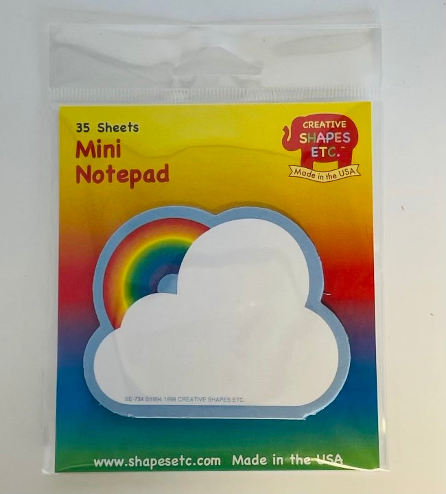 SHAPES ETC. Mini Notepad - Rainbow