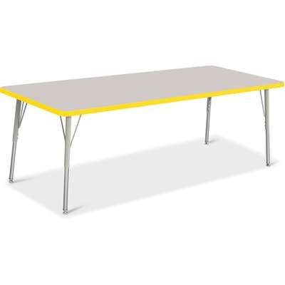 Jonti-Craft Berries Rectangle Adjustable Height Activity Table, 30" x 72", Color and Size Variants (6413JC)