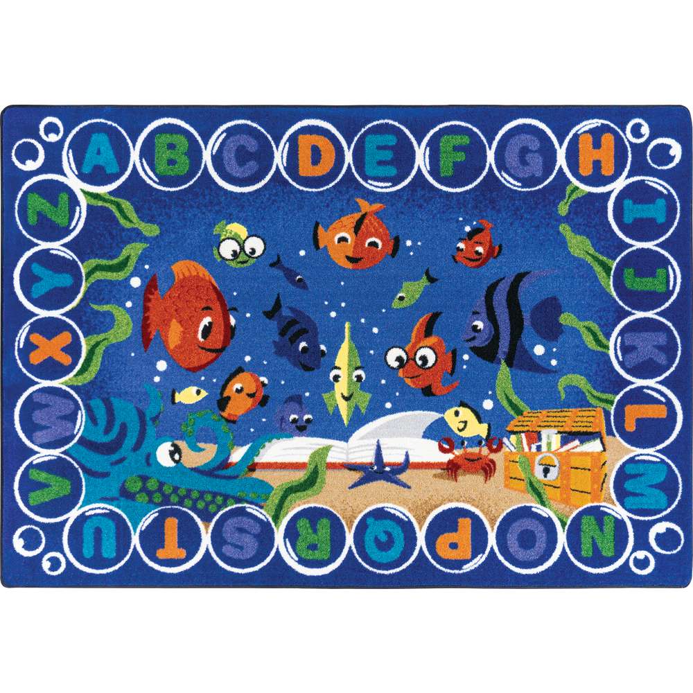 Joy Carpets Underwater Readers Rug, Rectangle