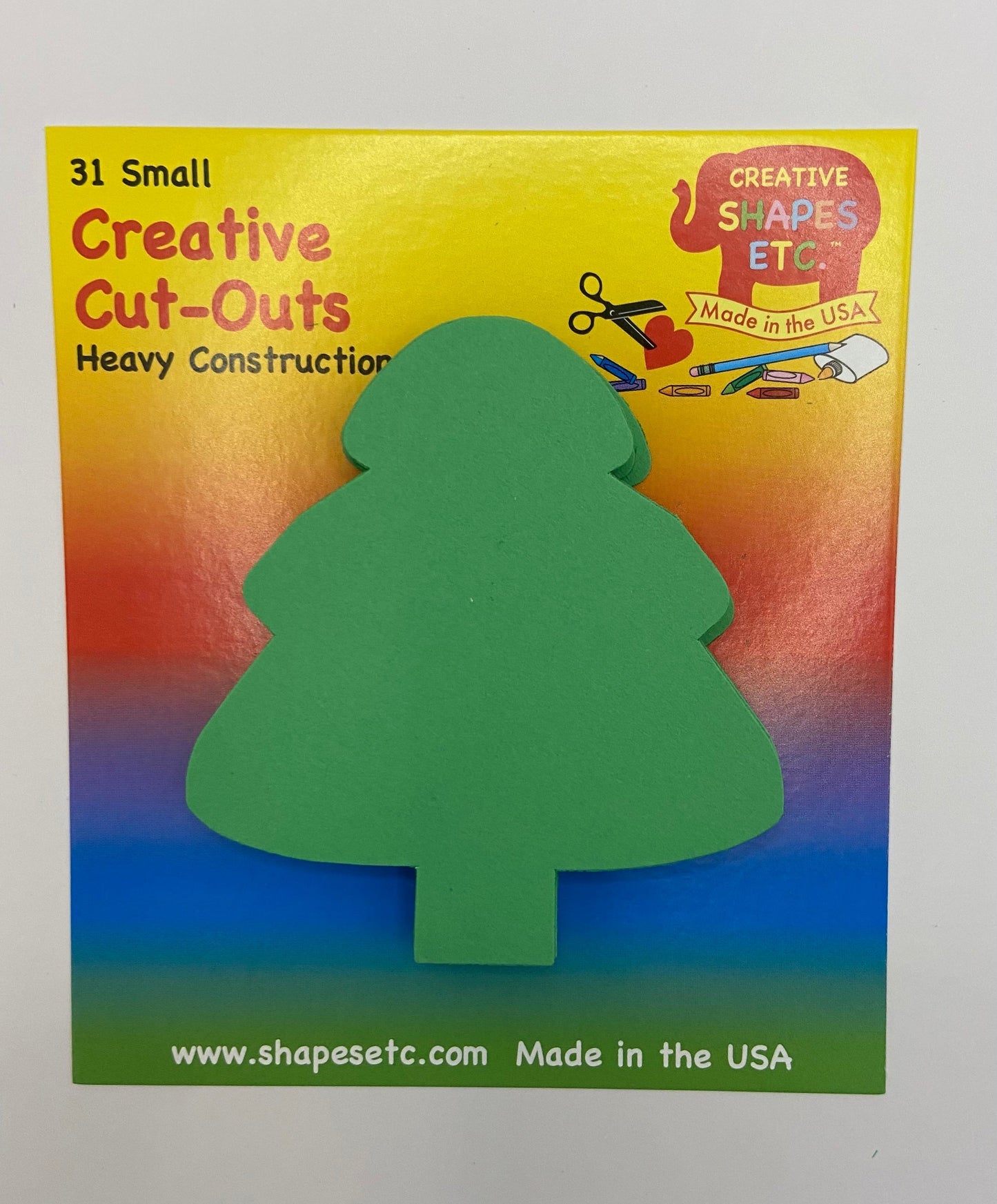 SHAPES ETC. Small Single Color Cut-Out - Evergreen