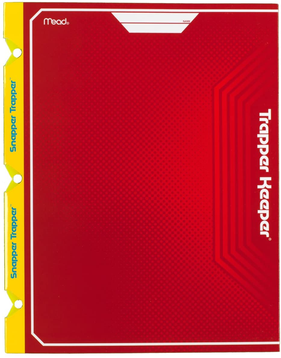 Mead Snapper Trapper Keeper 2 Pocket Folder, Assorted Colors
