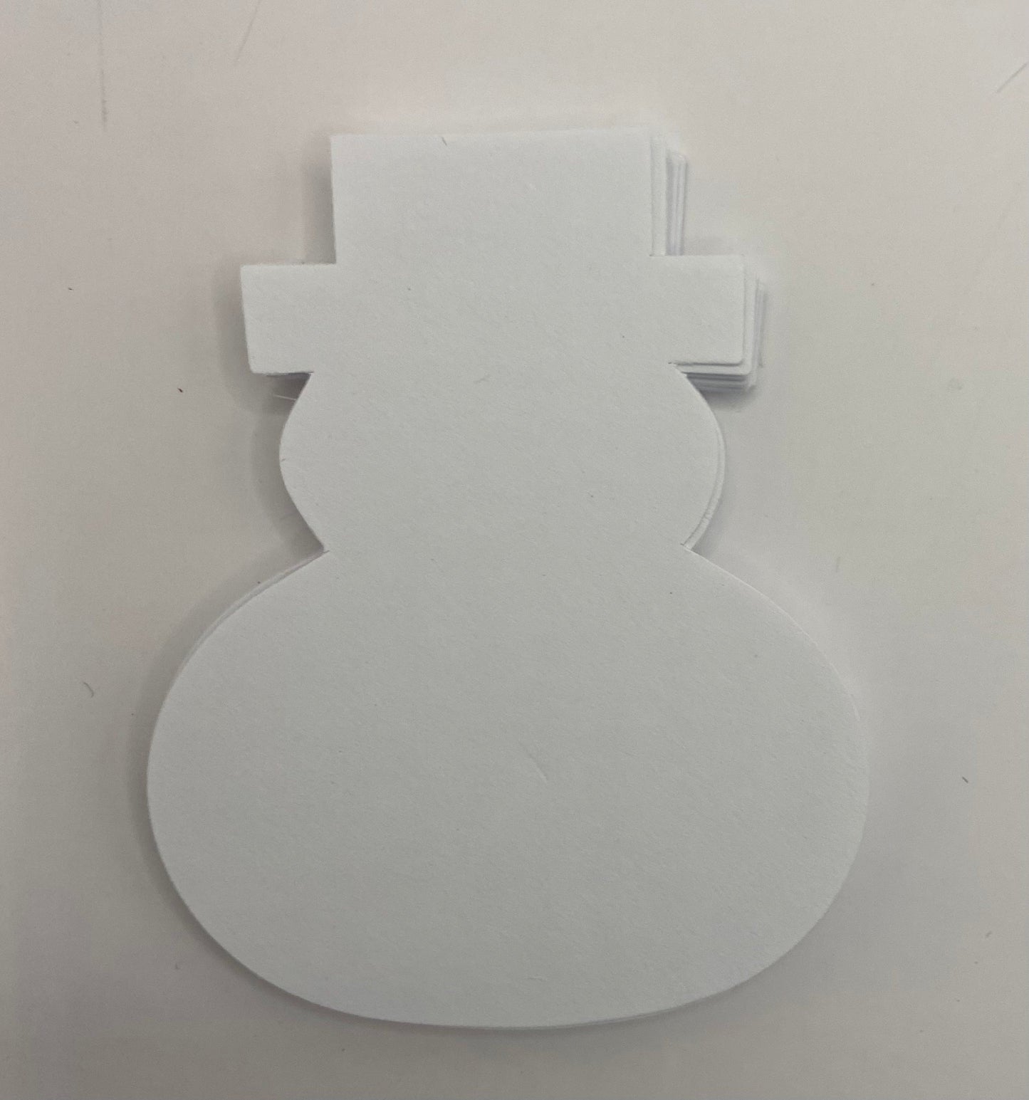 SHAPES ETC. Small Single Color Cut-Out - Snowman