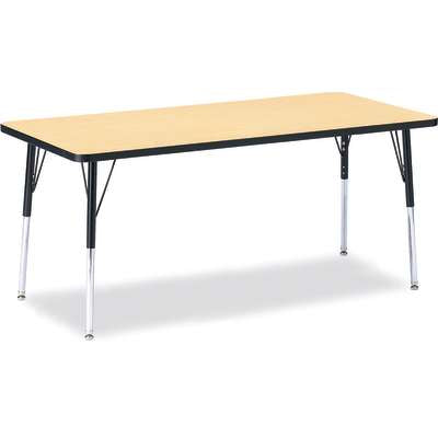 Jonti-Craft Berries Rectangle Adjustable Height Activity Table, 30" x 72", Color and Size Variants (6413JC)