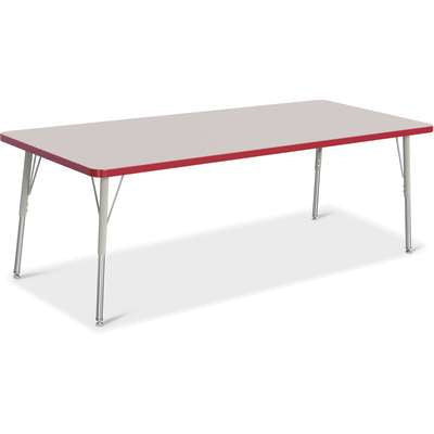 Jonti-Craft Berries Rectangle Adjustable Height Activity Table, 30" x 72", Color and Size Variants (6413JC)