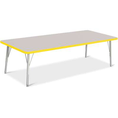 Jonti-Craft Berries Rectangle Adjustable Height Activity Table, 30" x 72", Color and Size Variants (6413JC)