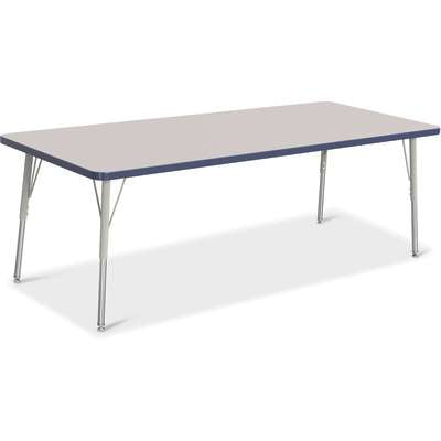 Jonti-Craft Berries Rectangle Adjustable Height Activity Table, 30" x 72", Color and Size Variants (6413JC)