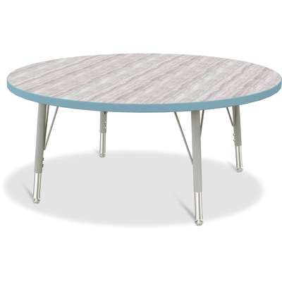Jonti-Craft Berries Round Adjustable Height Activity Table, 42" Diameter, Color and Size Variants (6468JC)