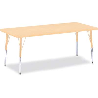 Jonti-Craft Berries Rectangle Adjustable Height Activity Table, 30" x 72", Color and Size Variants (6413JC)