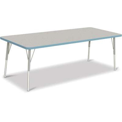 Jonti-Craft Berries Rectangle Adjustable Height Activity Table, 30" x 72", Color and Size Variants (6413JC)