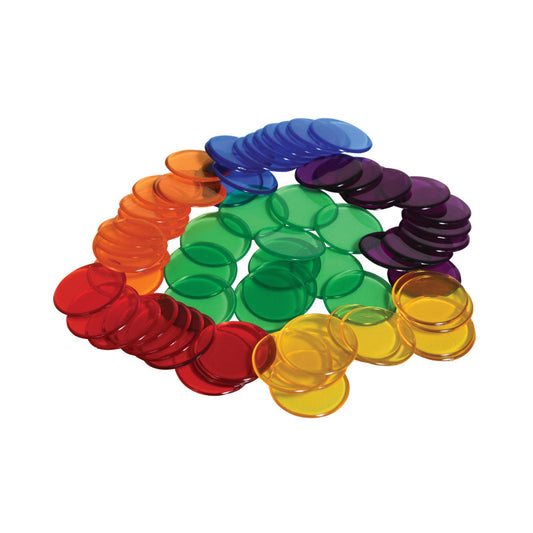 Learning Advantage 3/4 inch Transparent Counters, 1000 Pack (CTU 7221)