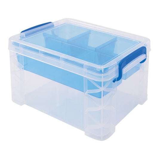 Advantus Super Stacker Divided Storage Box with Insert (AVT 37375)
