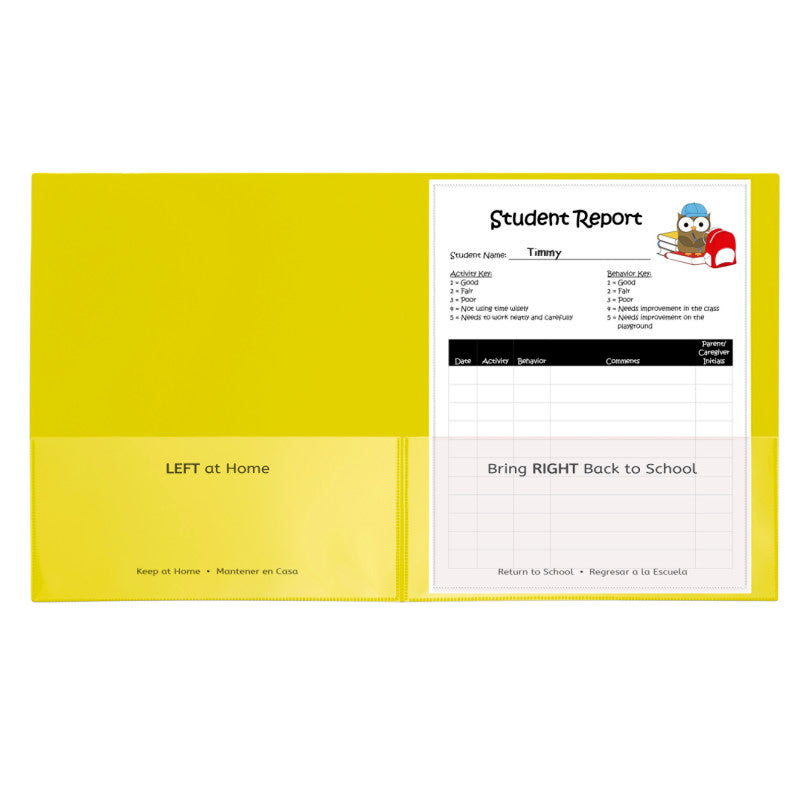 C-Line Classroom Connector School To Home Folders, 25 Count