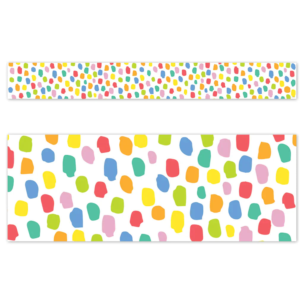Creative Teaching Core Decor Colorful Messy Dots EZ Border (CTP 10878)