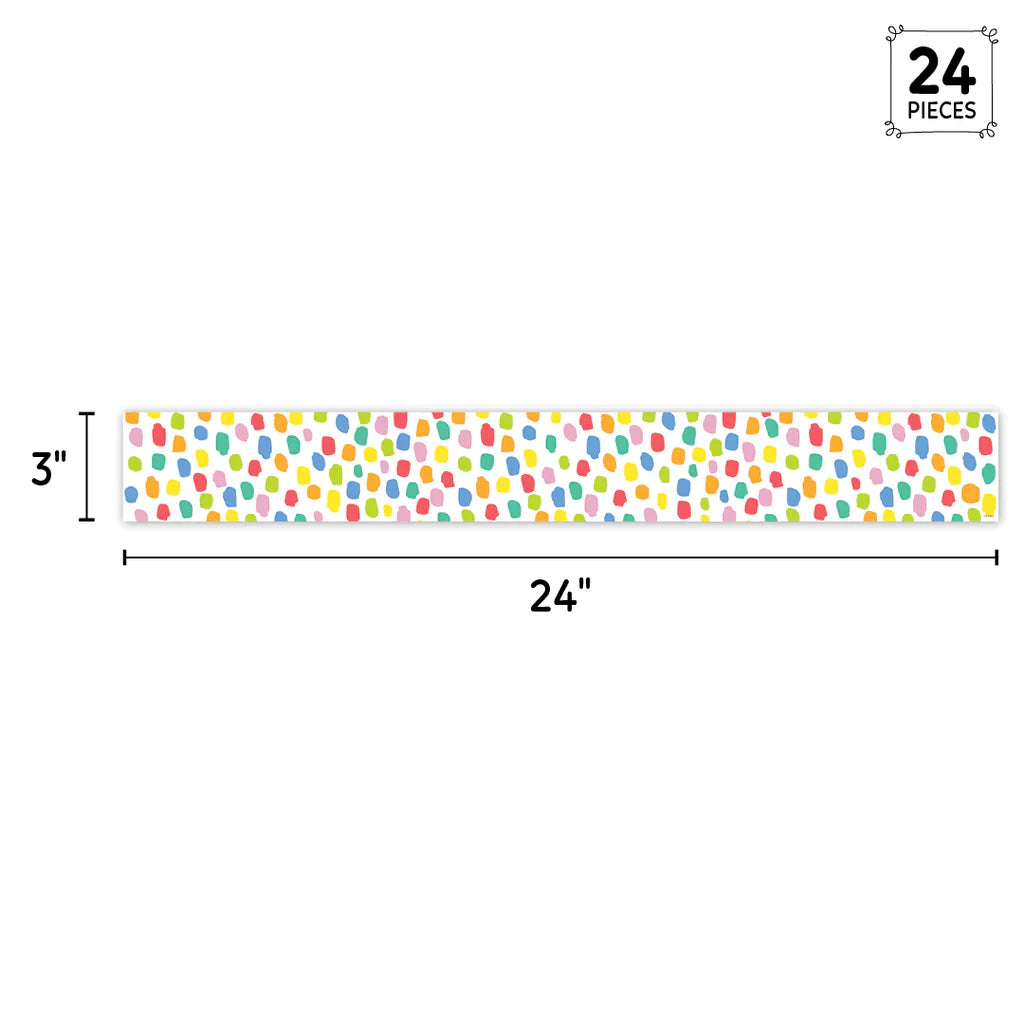 Creative Teaching Core Decor Colorful Messy Dots EZ Border (CTP 10878)