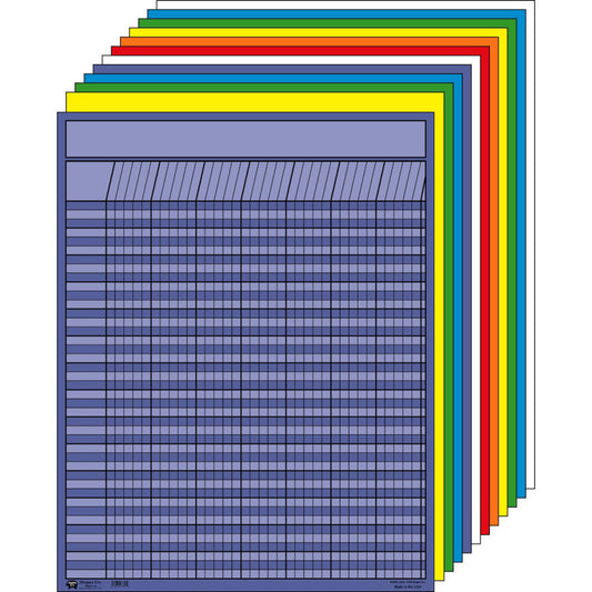 Creative Shapes Vertical Chart, Set of 12, 22 x 28 (SE 365)