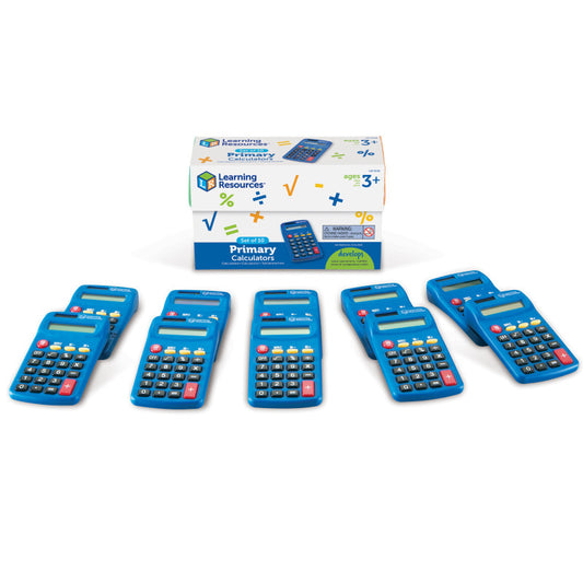 Learning Resources Primary Calculator, Set of 10 (LER 0038)