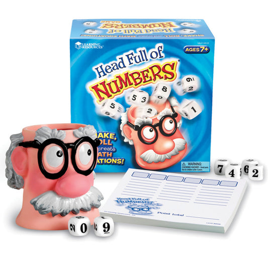 Pressman Head Full of Numbers Math Game (LER 8898)